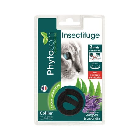 Phytosoin collier insectifuge phosphorescent + élastique chat