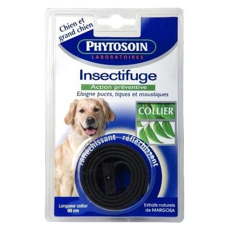 Phytosoins collier insectifuge réfléchissant chien