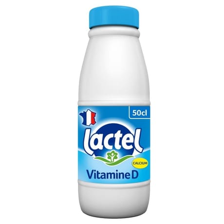 Lactel lait demi-écrémé avec vitamine D  50cl