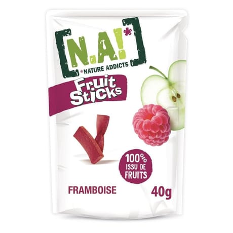 N.A! fruit stick framboise doypack de 40g