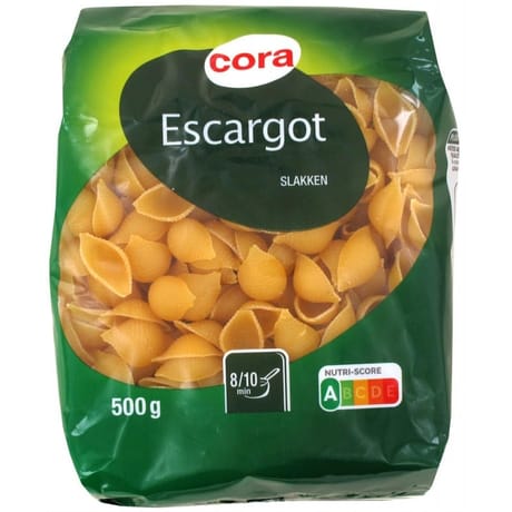 Cora pâtes escargots 500g