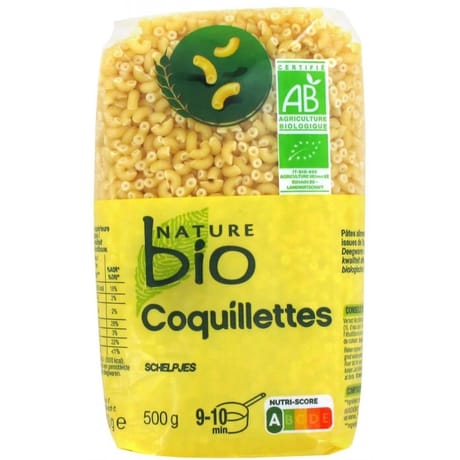 Nature bio coquillettes 500g
