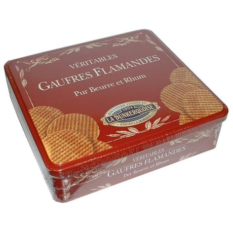 La dunkerquoise gaufres flamandes pure beurre et rhum boite métal 700g