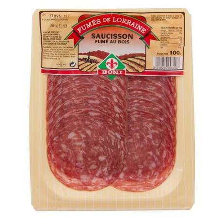 Boni saucisson sec fumé 100g