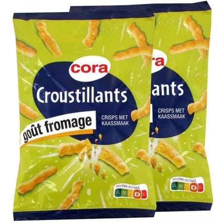 Cora croustillants goût fromage 2x90g