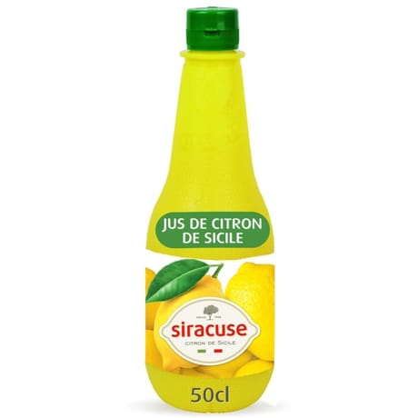 Siracuse le jus de citron jaune 50cl