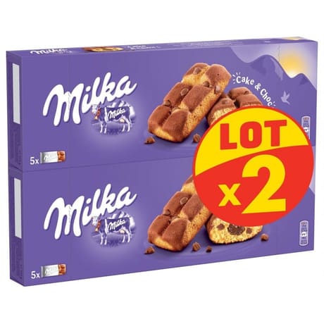 Milka cake and choc lot x2 350g