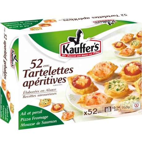 Kauffer's 52 tartelettes apéritives 750g