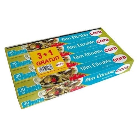 Cora lot de 4 films 30m 3 + 1 offert