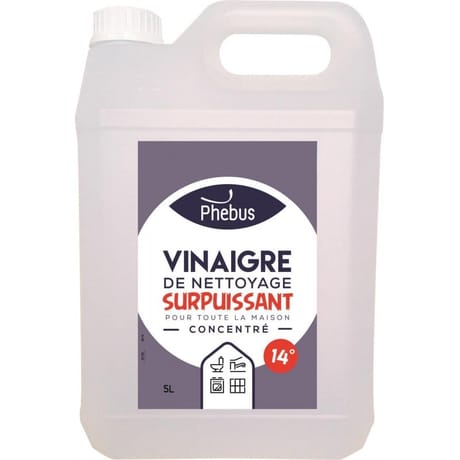 Phébus vinaigre de nettoyage surpuissant 14° 5 litres
