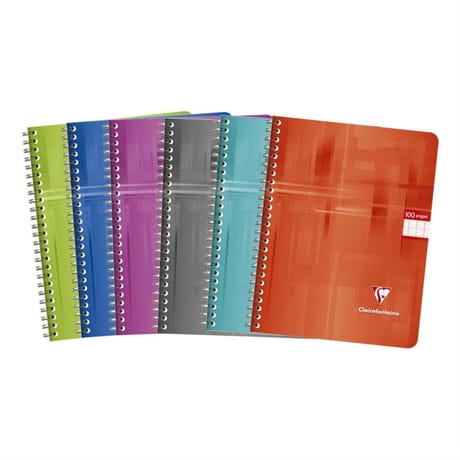 Clairefontaine cahier reliure intégrale 17x22 cm 100 pages seyes