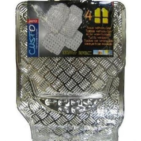 Sodifac tapis métallic argent