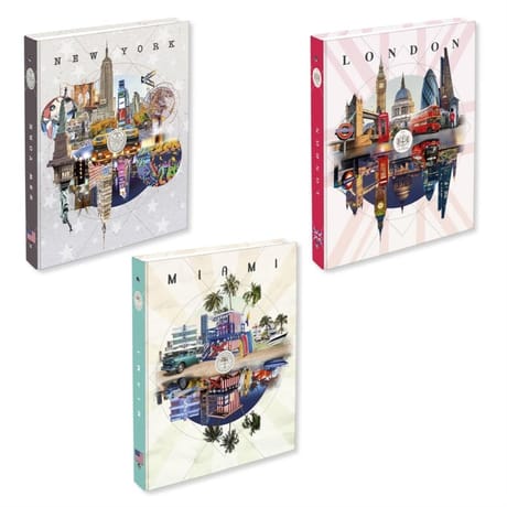 City classeur des de 40 mm 4 anneaux
