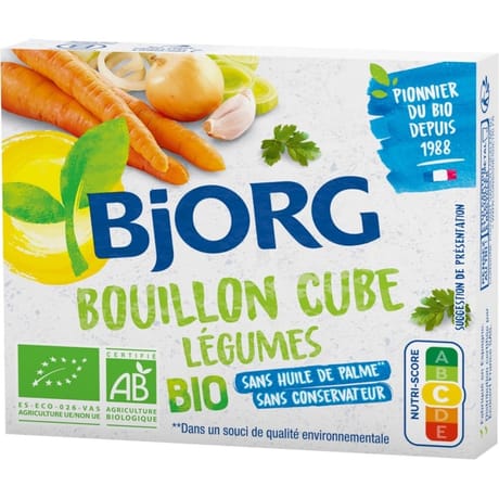 Bjorg bouillon légumes cubes bio 72g