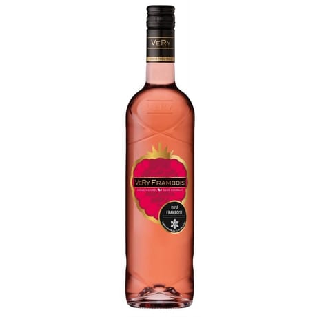 Very Framboise rosé boisson aromatisée à base de vin  75 cl 10% vol.