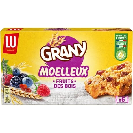 Grany moelleux fruits des bois 192g