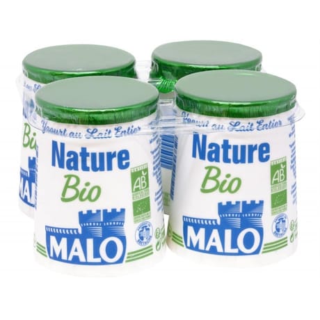 Malo yaourt nature bio 4 x 125g