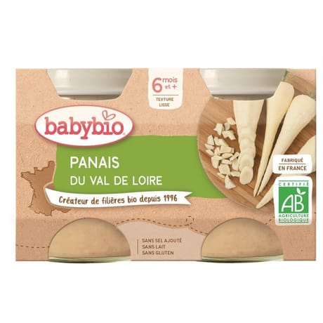 Babybio panais sans gluten dès 6 mois 2x130g