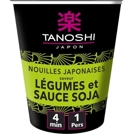 Tanoshi  nouilles cup légumes kinpira 65g