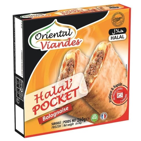 Oriental Viandes halal pocket bolognaise 2 x 130 g