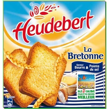 Lu heudebert biscotte la bretonne sel de guérande 290g