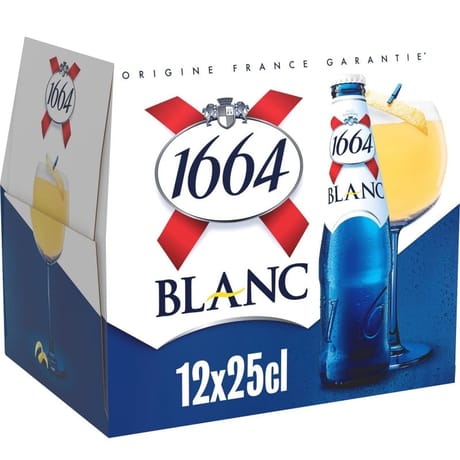 1664 Blanc bière blanche aromatisée 12x25cl 5%vol