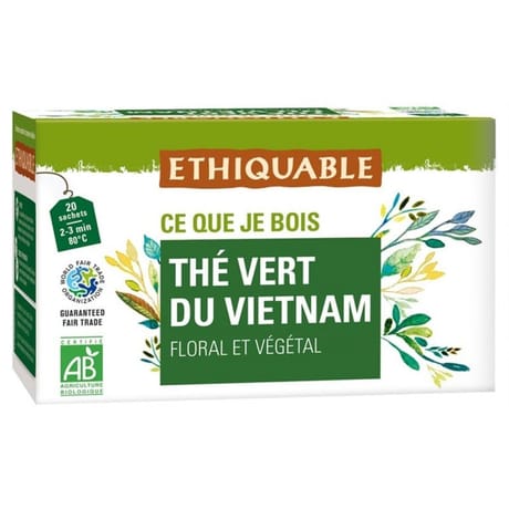 Ethiquable thé vert de Ceylan bio 36g