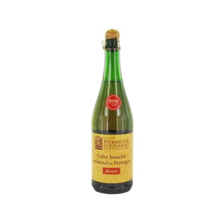 Patrimoine Gourmand cidre doux artisanal de Bretagne 75 cl 2% Vol.