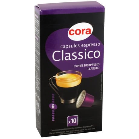 Cora capsules espresso classico x10 52g