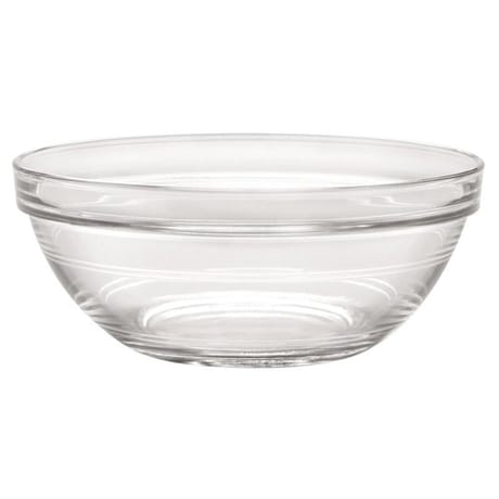Saladier 17 cm lys empilable verre transparent