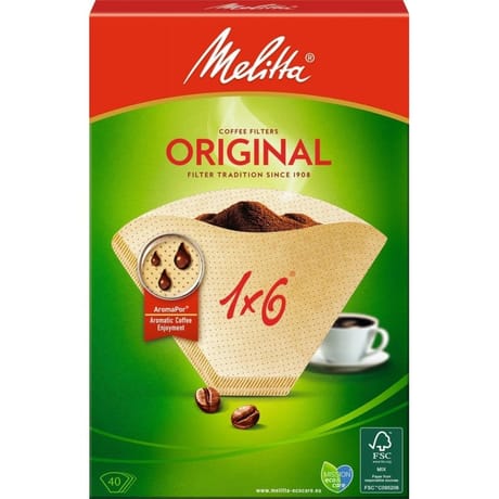 Melitta filtre à café 1x6 brun x40