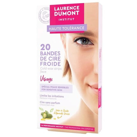 Laurence dumont bandes de cire visage haute tolérance hypoallergénique x20