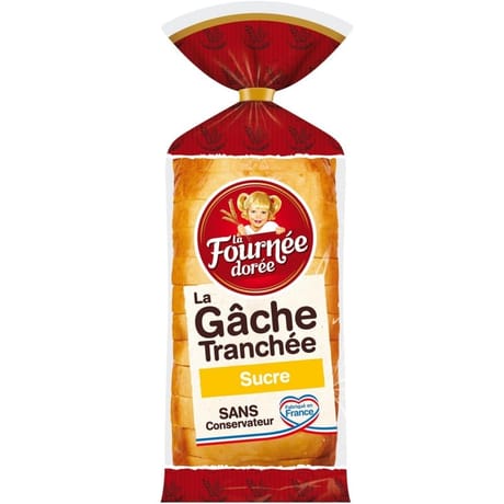 La Fournée Dorée gâche tranchée au sucre 500g