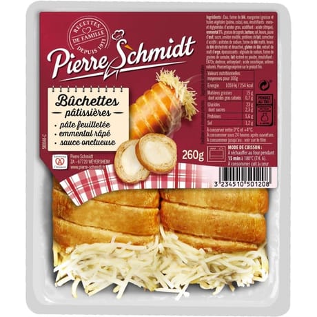Pierre Schmidt Buchette au fromage x2 260g
