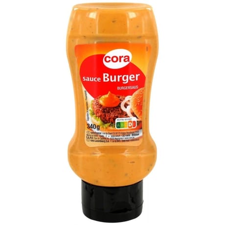 Cora sauce burger flacon souple 340G