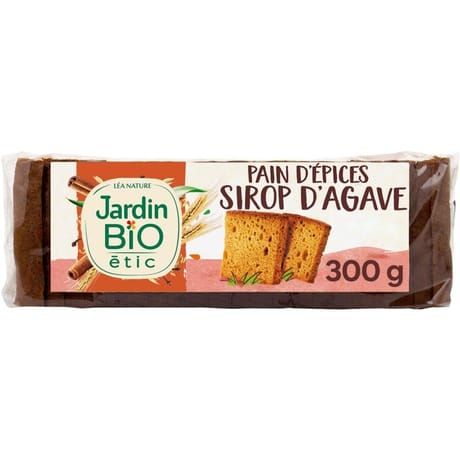Jardin bio étic pain d'épice au sirop d'agave 300g