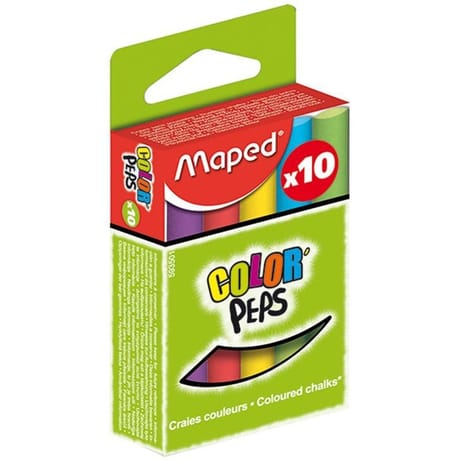 Maped craies couleurs standard x 10 boîte