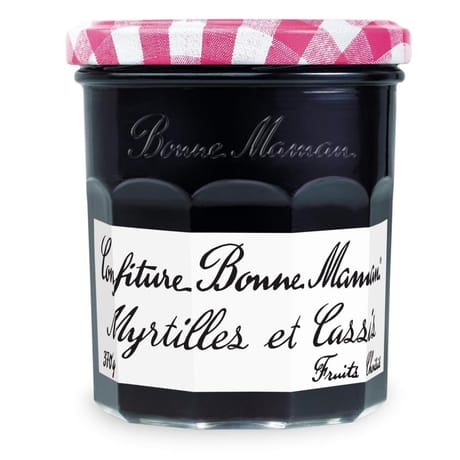 Bonne Maman confiture myrtille cassis 370g