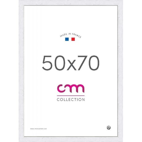 Cadre photo 50x70cm riviera blanc