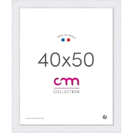 Cadre photo 40x50cm riviera blanc