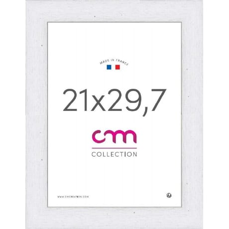 Cadre photo 21x29.7cm riviera blanc