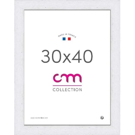 Cadre photo 30x40cm riviera blanc