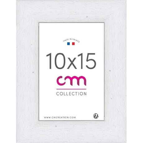 Cadre photo 10x15cm riviera blanc