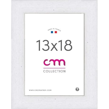 Cadre photo 13x18cm riviera blanc