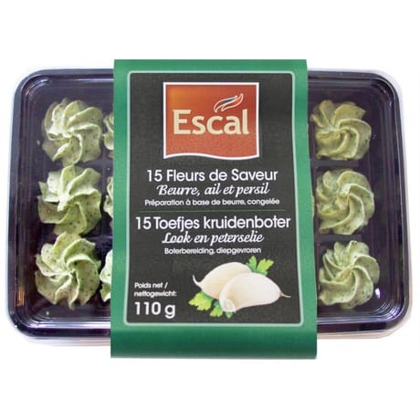 Escal 15 fleurs de beurre Bourgogne ail et fines herbes 110g