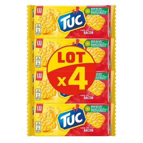 Tuc bacon lot 4x100g