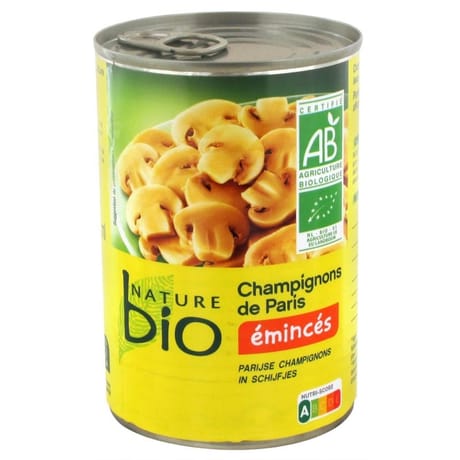 Nature bio champignons émincés 230g