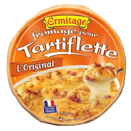 Ermitage fromage pour tartiflette au lait pasteurisé 27% mg 450g