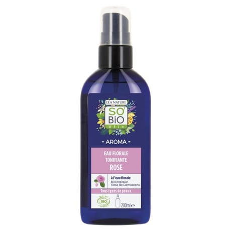So Bio eau florale de rose bio régénérant peaux matures 200ml