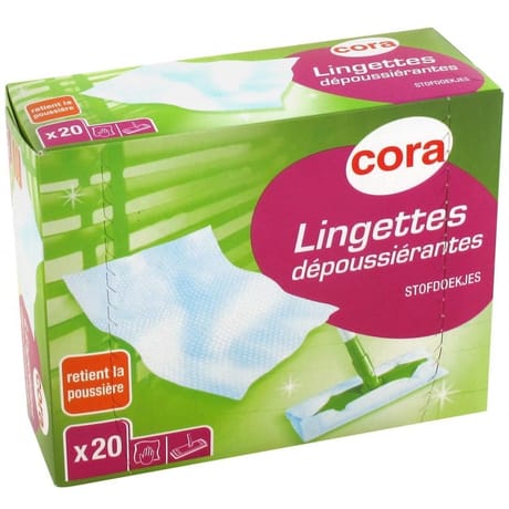 Cora lingettes dépoussiérantes x20